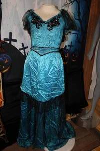 lot 21 image: Black & Blue Saloon Girl Dress