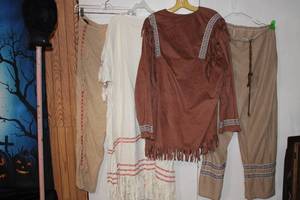 lot 69 image: Two Mens Native American Costumes