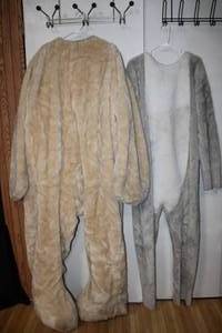 lot 97 image: 2 BIG Furry Headless Suits