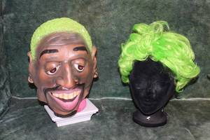 lot 85 image: Dennis Rodman Mask & Wig
