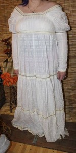 lot 36 image: BoHo Flowy Ivory Maxi Dress