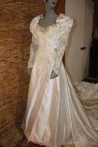 lot 4 image: Glamorous White Wedding Dress with Amazing Detail