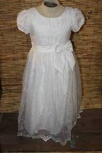 lot 20 image: Rosenau Girls White Dress Size 12