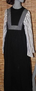 lot 43 image: Jerrell of Texas Black & White Midi Dress Sz 7