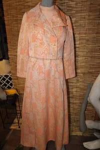lot 47 image: Miss Elliette Brocade Maxi Dress wJacket Sz 10