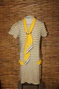 lot 53 image: Striped Stretch Knit Dress Sz S