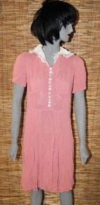 lot 32 image: 1940s Jeanette Frocks Dress & Slip