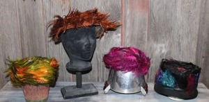 lot 73 image: Fabulous Feather Hats From Days Gone By