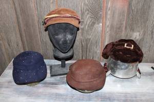 lot 74 image: Four Flirty Felt Hats