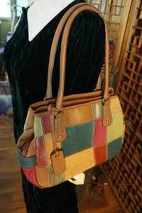 lot 129 image: Fossil Multi-Color Patchwork Purse
