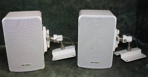 lot 20 image: Pair of Optimus Pro 77 Speakers with Mounts