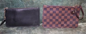lot 109 image: Louis Vuitton Wristlet & Coach Leather Zip Pouch