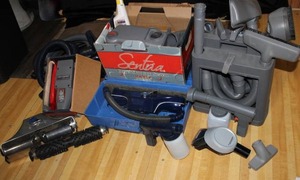 lot 65 image: Large Box of Kirby Vacuum Parts & Attachments