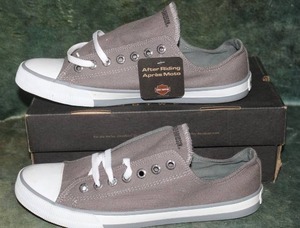 lot 121 image: Mens Harley Davidson Canvas Shoes Size 11, New