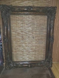 lot 14 image: Huge Ornate Faux Wood Victorian Style Frame