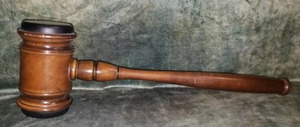 lot 48 image: Lay Down the Law  With This BIG Judges Gavel
