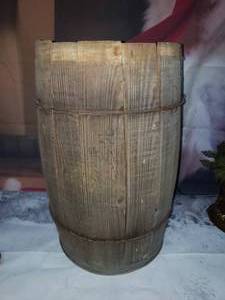 Vintage Wood Nail Keg Barrel