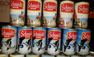 Set of 80 Schmidt Scenic Beer Cans Heileman Brewing Company w6 Boxes Steel