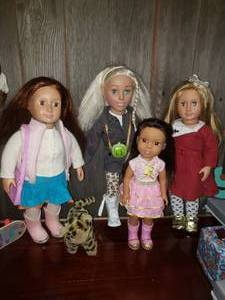American Girl Well Wishers, Battat Our Generation, Alexander Doll &amp Clothing