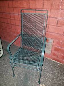 Wrought Iron Patio Table & 4 Chairs