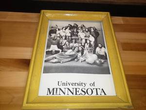 1976 University of Minnesota Framed Folder - Great Cover Picture