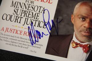 lot 40 image: Alan Page Supreme Court Advertising Autograph