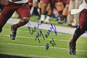 lot 50 image: DeVondre Campbell and Eric Murray Minnesota Gophers 8x10 Photo Autograph