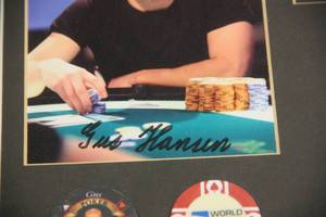 lot 60 image: Gus The Great Dane Hansen Framed Photo Autograph