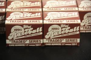 lot 74 image: 1990 Topps Traded Baseball Complete Set Lot  22 Sets