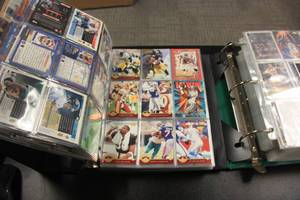 lot 98 image: Mixed Sports Bulk Binder Sports Card Lot  3 Binders