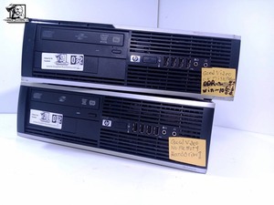 lot 072 image: Two HP Compaq 6005 Pro Small Form Factor PCs (WORKS)