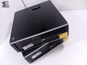 lot 076 image: Two HP Compaq 6005 Pro Small Form Factor PCs (WORKS NEED OS)