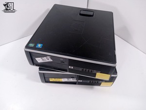 lot 077 image: Two HP Compaq 6005 Pro Small Form Factor PCs (WORKS NEED HD MEMORY)