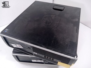 lot 078 image: Two HP Compaq 6005 Pro Small Form Factor PCs (WORKS NEEDS HD)