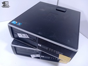 lot 079 image: Two HP Compaq 6005 Pro Small Form Factor PCs (WORKS NEEDS HD)