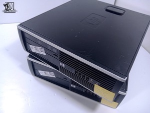 lot 080 image: Two HP Compaq 6005 Pro Small Form Factor PCs (WORKS NEEDS HD)