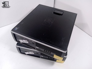 lot 082 image: Two HP Compaq 6005 Pro Small Form Factor PCs (WORKS NEEDS HD)