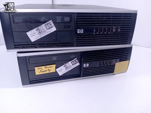 lot 083 image: Two HP Compaq 6005 Pro Small Form Factor PCs (WORKS NEEDS HDPower Supply)
