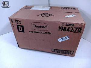 lot 103 image: 64 Depend Underwear fro Men LXL
