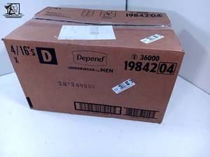 lot 104 image: 64 Depend Underwear fro Men LXL