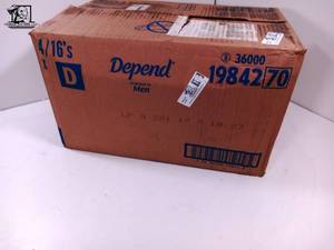 lot 105 image: 64 Depend Underwear fro Men LXL