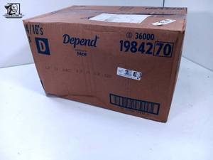 lot 106 image: 64 Depend Underwear fro Men LXL