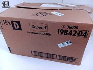 lot 109 image: 64 Depend Underwear fro Men LXL