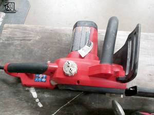 lot 118 image: WARN Pullzall 120 Volt Handheld Electric Pulling Winch & 16 Homelite Electric Chainsaw