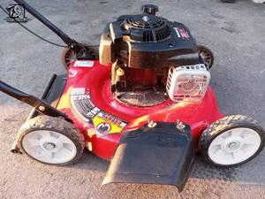 lot 133 image: 20 in. 125 cc OHV Briggs and Stratton Gas Walk Behind Push Mower