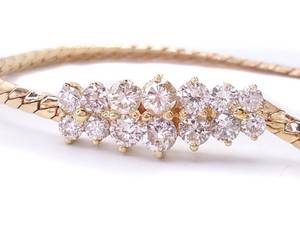 lot 10A image: Ladies 1 Carat Diamond Estate Bracelet in 14k Yellow Gold $3725