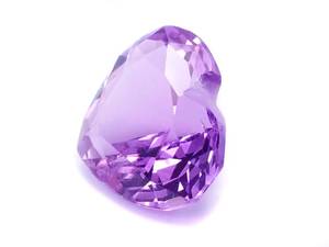 lot 35C image: 6.94 Carat Heart Shaped Amethyst Gemstone Loose