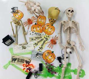 Halloween decorations and lights