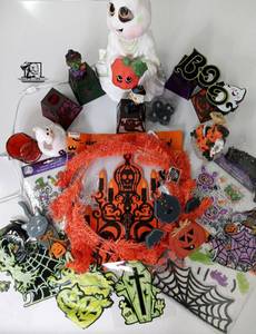 Halloween decorations, ceramic ghost and lantern covers