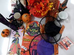 Halloween assorted witch decorations